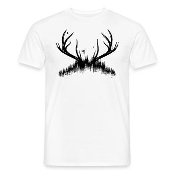 Be Nature - VTT Descente Extrême - T-shirt homme - blanc - Devant - AI Model Male 178 dark (178cm)