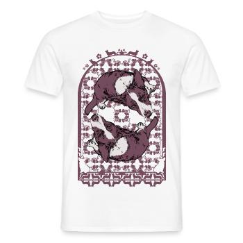 CORGI COMPOSITION - T-shirt homme - blanc - Devant - AI Model Male 178 dark (178cm)