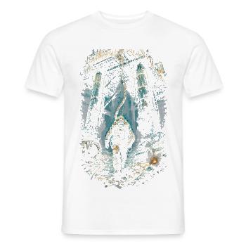 Plongeur industriel commercial - T-shirt homme - blanc - Devant - AI Model Male 178 dark (178cm)