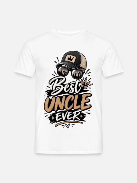 Bester Onkel aller Zeiten draußen - Männer T-Shirt - Weiß