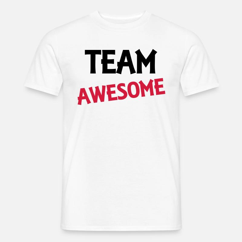 Team Awesome - Männer T-Shirt - Weiß