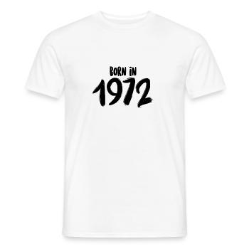 Né en 1972 - T-shirt homme - blanc - Devant - AI Model Male 178 dark (178cm)