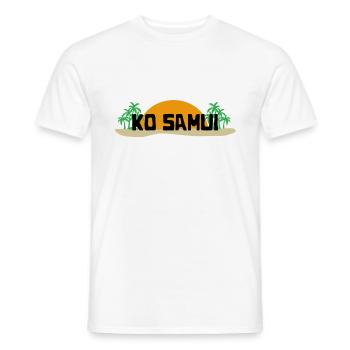 Ko Samui Thailand Koh Island Gift Souvenir - Men's T-Shirt - white - Front - AI Model Male 178 dark (178cm)