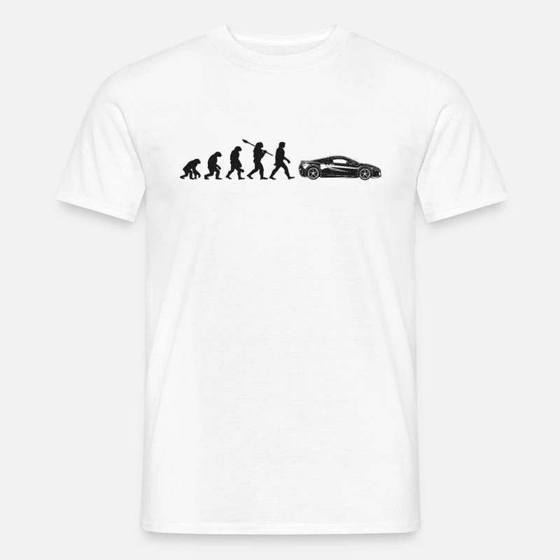 Auto De Sport Evolution - Männer T-Shirt - Weiß