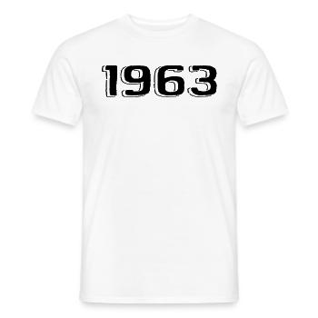 Vintage 1963 Naissance Anniversaire Rétro 1963 - T-shirt homme - blanc - Devant - AI Model Male 178 dark (178cm)