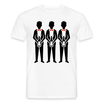 Groom Team Bachelor Party - Men's T-Shirt - white - Front - AI Model Male 178 dark (178cm)