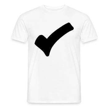 Haken Emoji Skizze Zeichnung - Männer T-Shirt - Weiß - Vorne - AI Model Male 178 dark (178cm)