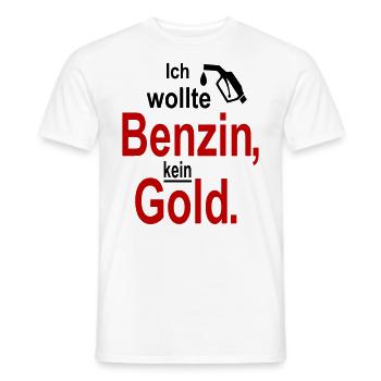 Tankrabatt Benzin Diesel Gold Benzinpreis - Männer T-Shirt - Weiß - Vorne - AI Model Male 178 dark (178cm)