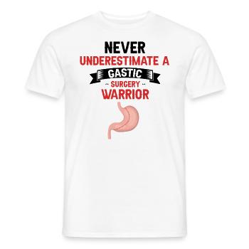 Gastric Bypass and Gastric Bypass Surgery Design - Men's T-Shirt - white - Front - AI Model Male 178 dark (178cm)
