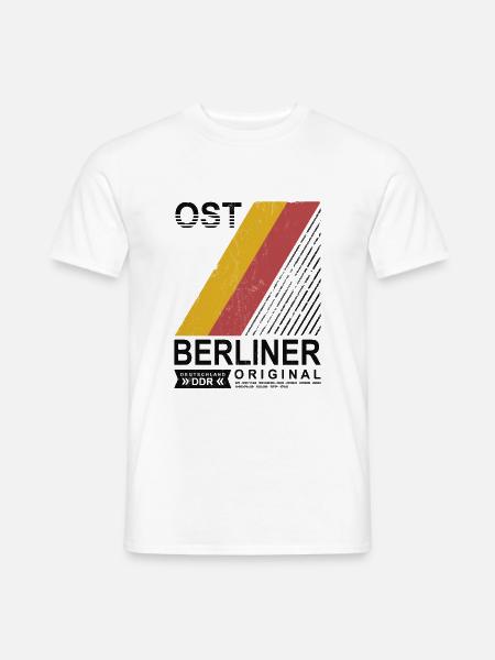 OSTBERLINER ORIGINAL OST BERLIN DDR OSSI GESCHENK - Männer T-Shirt - Weiß