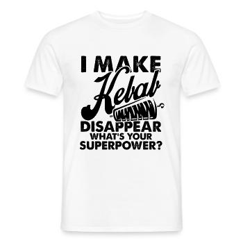 doner kebab - Men's T-Shirt - white - Front - AI Model Male 178 dark (178cm)