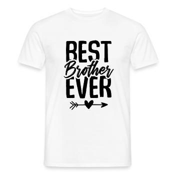 best brother - Men's T-Shirt - white - Front - AI Model Male 178 dark (178cm)