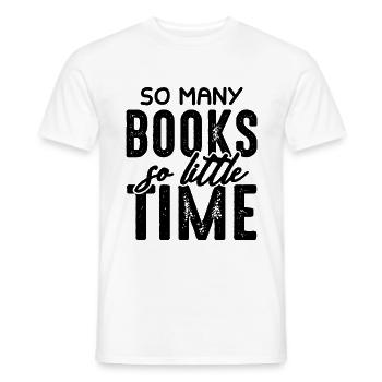 read many books - Men's T-Shirt - white - Front - AI Model Male 178 dark (178cm)