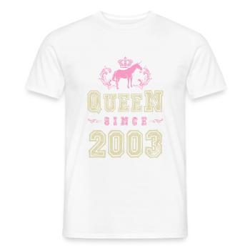 2003 Queen Einhorn - Männer T-Shirt - Weiß - Vorne - AI Model Male 178 dark (178cm)