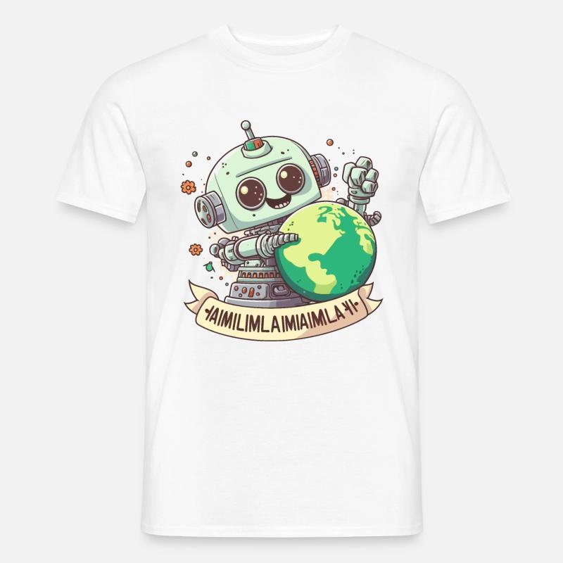 Die Zukunft der Intelligenz - Männer T-Shirt - Weiß