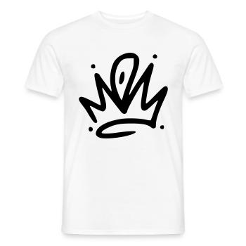 Emoji crown crowns sketch black - Men's T-Shirt - white - Front - AI Model Male 178 dark (178cm)