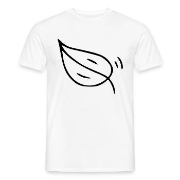 Plant drawing nature sketch black - Men's T-Shirt - white - Front - AI Model Male 178 dark (178cm)