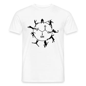Sport / Lactate / Chemistry - Men's T-Shirt - white - Front - AI Model Male 178 dark (178cm)