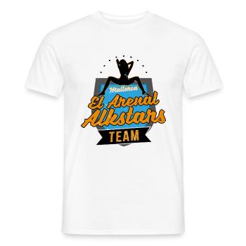El Arenal Alkstars Team - Männer T-Shirt - Weiß - Vorne - AI Model Male 178 dark (178cm)