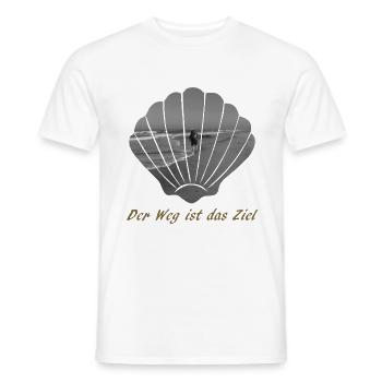 St. James - Men's T-Shirt - white - Front - AI Model Male 178 dark (178cm)