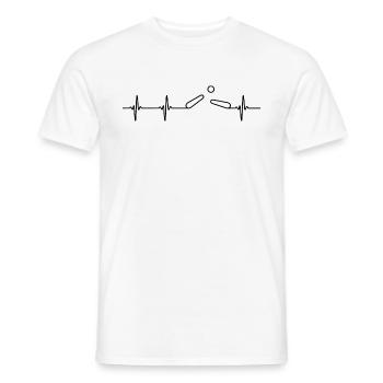 Pinball heartbeat - Men's T-Shirt - white - Front - AI Model Male 178 dark (178cm)