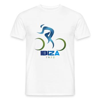 Ibiza - Männer T-Shirt - Weiß - Vorne - AI Model Male 178 dark (178cm)
