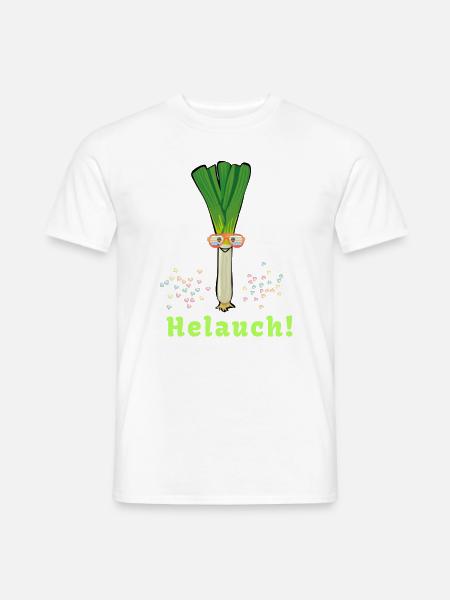 Helauch,helau, karneval,lauch, Kostüm, feiern - Männer T-Shirt - Weiß