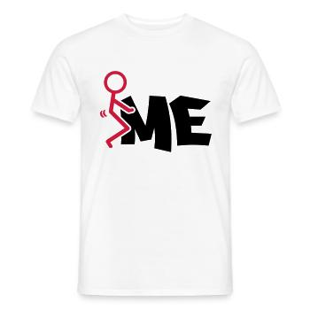 baise-moi - T-shirt homme - blanc - Devant - AI Model Male 178 dark (178cm)