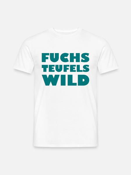 Fuchsteufelswild - Männer T-Shirt - Weiß