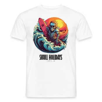 Skull Holidays - Surf Club - Männer T-Shirt - Weiß - Vorne - AI Model Male 178 dark (178cm)