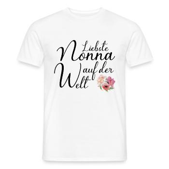 Liebste Nonna auf der Welt für die Oma aus Italien - Männer T-Shirt - Weiß - Vorne - AI Model Male 178 dark (178cm)