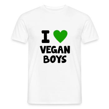 Vegan TShirt Vegan Vegan Cadeau environnemental - T-shirt homme - blanc - Devant - AI Model Male 178 dark (178cm)