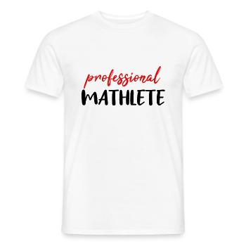 Maths T-shirt maths professeur de maths cadeau - T-shirt homme - blanc - Devant - AI Model Male 178 dark (178cm)