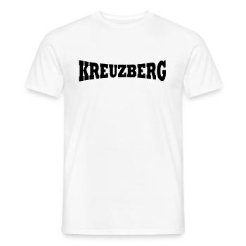 Kreuzberg lettering - Men's T-Shirt - white - Front - AI Model Male 178 dark (178cm)