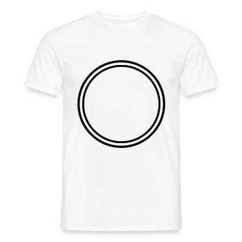 Kreis symbol - Männer T-Shirt - Weiß - Vorne - AI Model Male 178 dark (178cm)