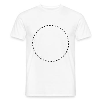 Kreis symbol - Männer T-Shirt - Weiß - Vorne - AI Model Male 178 dark (178cm)