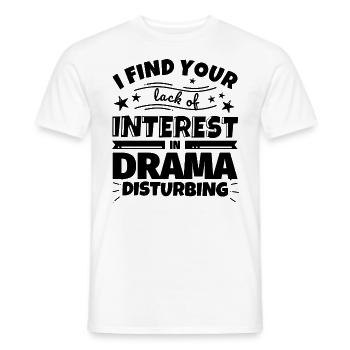 Drame cadeau drôle - T-shirt homme - blanc - Devant - AI Model Male 178 dark (178cm)