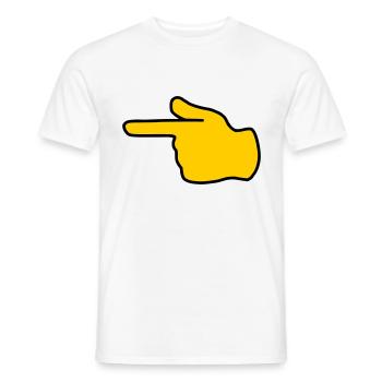 Emoji show left sketch color - Men's T-Shirt - white - Front - AI Model Male 178 dark (178cm)