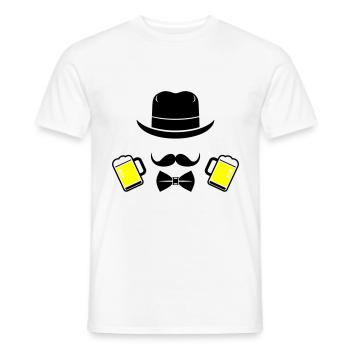 Bier Jga Party Junggesellen - Männer T-Shirt - Weiß - Vorne - AI Model Male 178 dark (178cm)