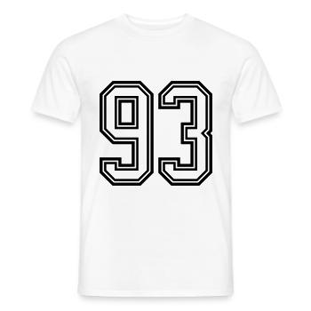 93 Symbole numérique - T-shirt homme - blanc - Devant - AI Model Male 178 dark (178cm)