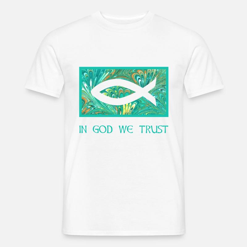 fisch ichthys e 71 - Männer T-Shirt - Weiß