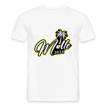 Malle 2024 Palma de Majorque - T-shirt homme - blanc - Devant - AI Model Male 178 dark (178cm)