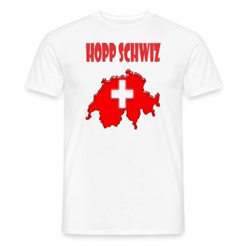 Schweiz Design - Männer T-Shirt - Weiß - Vorne - AI Model Male 178 dark (178cm)