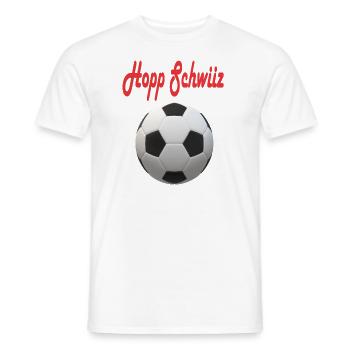 Conception du football suisse - T-shirt homme - blanc - Devant - AI Model Male 178 dark (178cm)