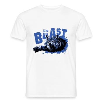 wolf beast - Männer T-Shirt - Weiß - Vorne - AI Model Male 178 dark (178cm)