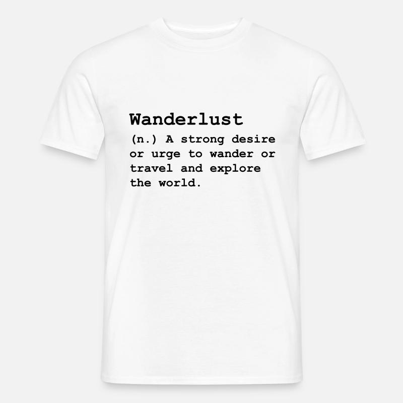 Fernweh - Männer T-Shirt - Weiß