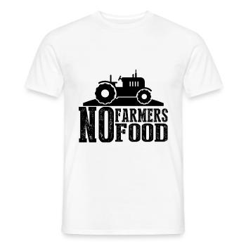 farmer farmer - Men's T-Shirt - white - Front - AI Model Male 178 dark (178cm)