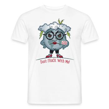Mother Earth / Don't Frack with Me - Männer T-Shirt - Weiß - Vorne - AI Model Male 178 dark (178cm)