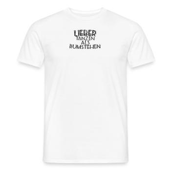 Tänzerin - Männer T-Shirt - Weiß - Vorne - AI Model Male 178 dark (178cm)