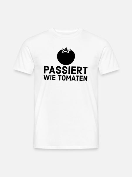 Passiert wie Tomaten - Männer T-Shirt - Weiß